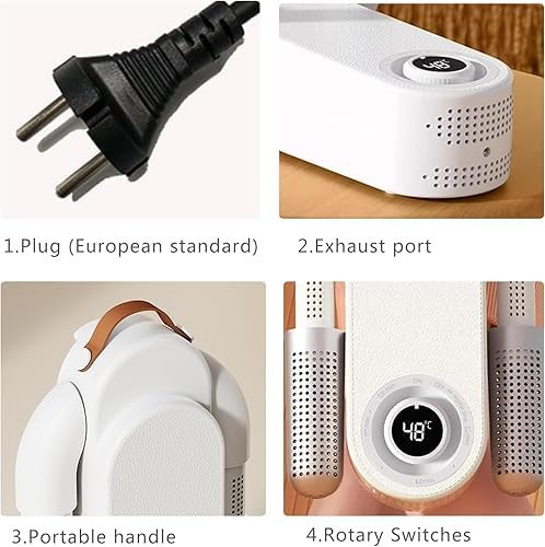 Electric Shoe Dryer & Deodorizer | Foldable antibacterial & timer | For shoes gloves hats | Fast drying.