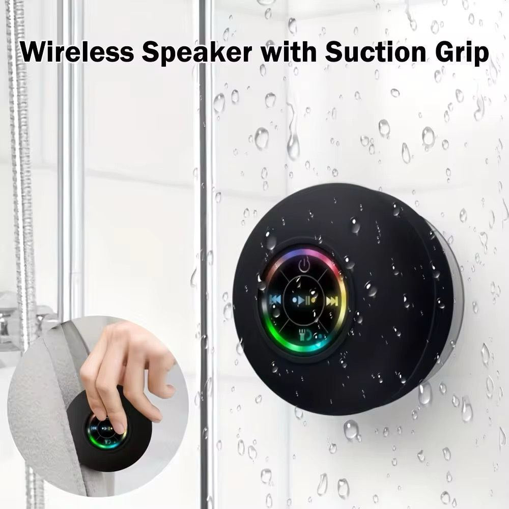 Mini Bluetooth Shower Audio Device with RGB Lights.