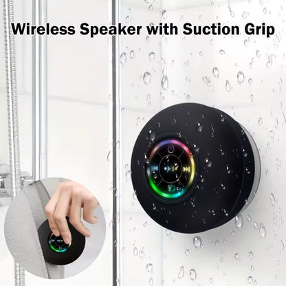 Mini Bluetooth Shower Audio Device with RGB Lights.