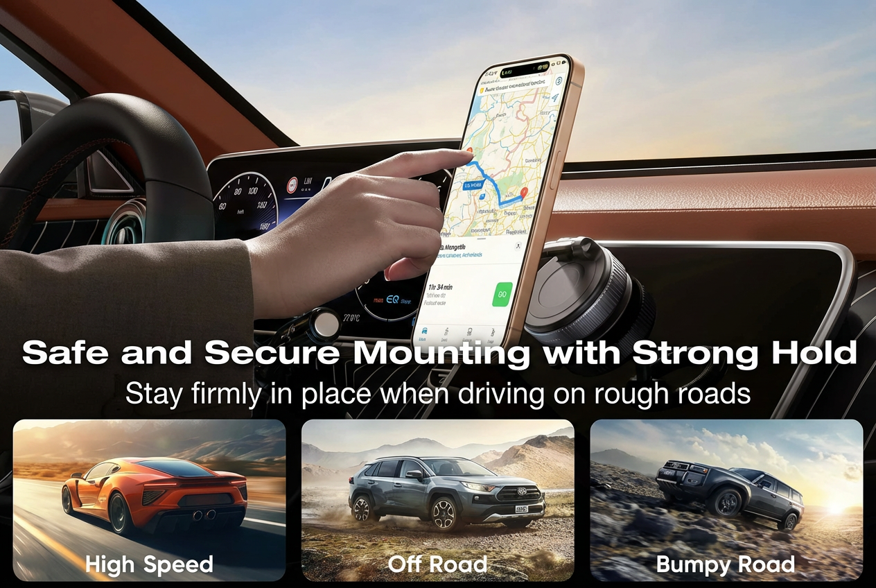 Magnetic Phone Holder | 360° rotation | Foldable | Aluminum alloy phone holder.