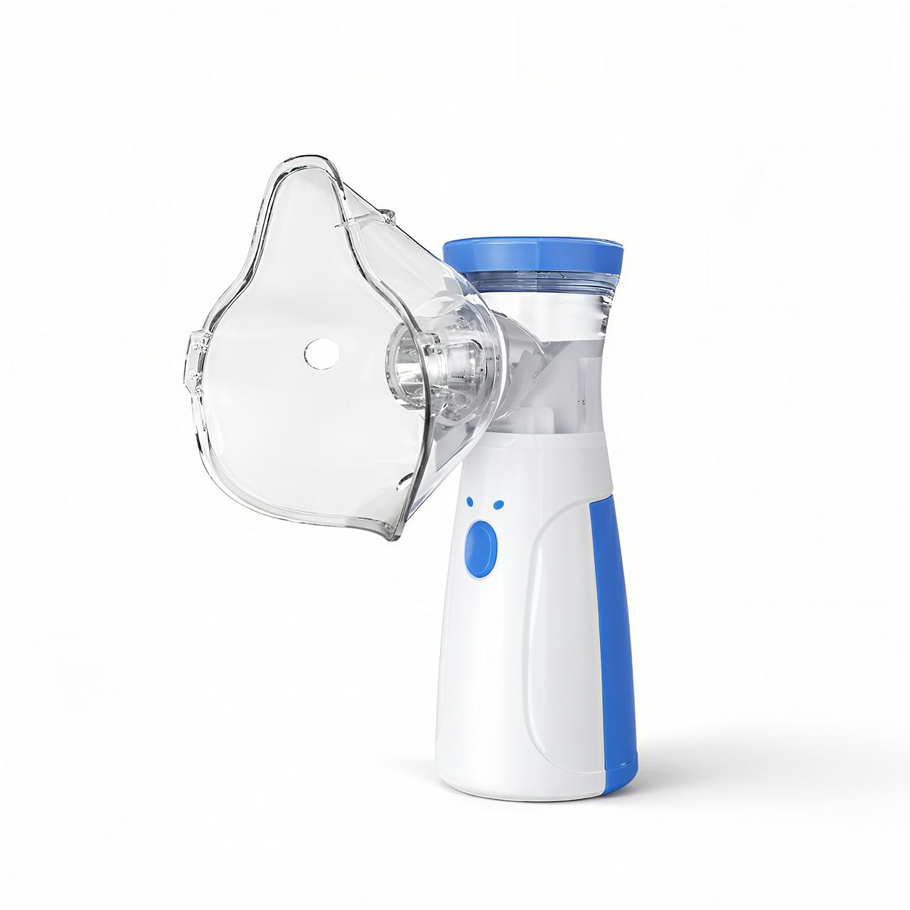 Mini portable mesh Nebulizer | Rechargeable | Hand held nebulizer with 2 mask.