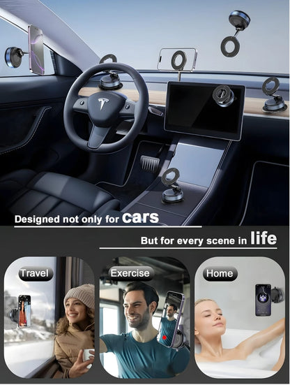 Magnetic Phone Holder | 360° rotation | Foldable | Aluminum alloy phone holder.